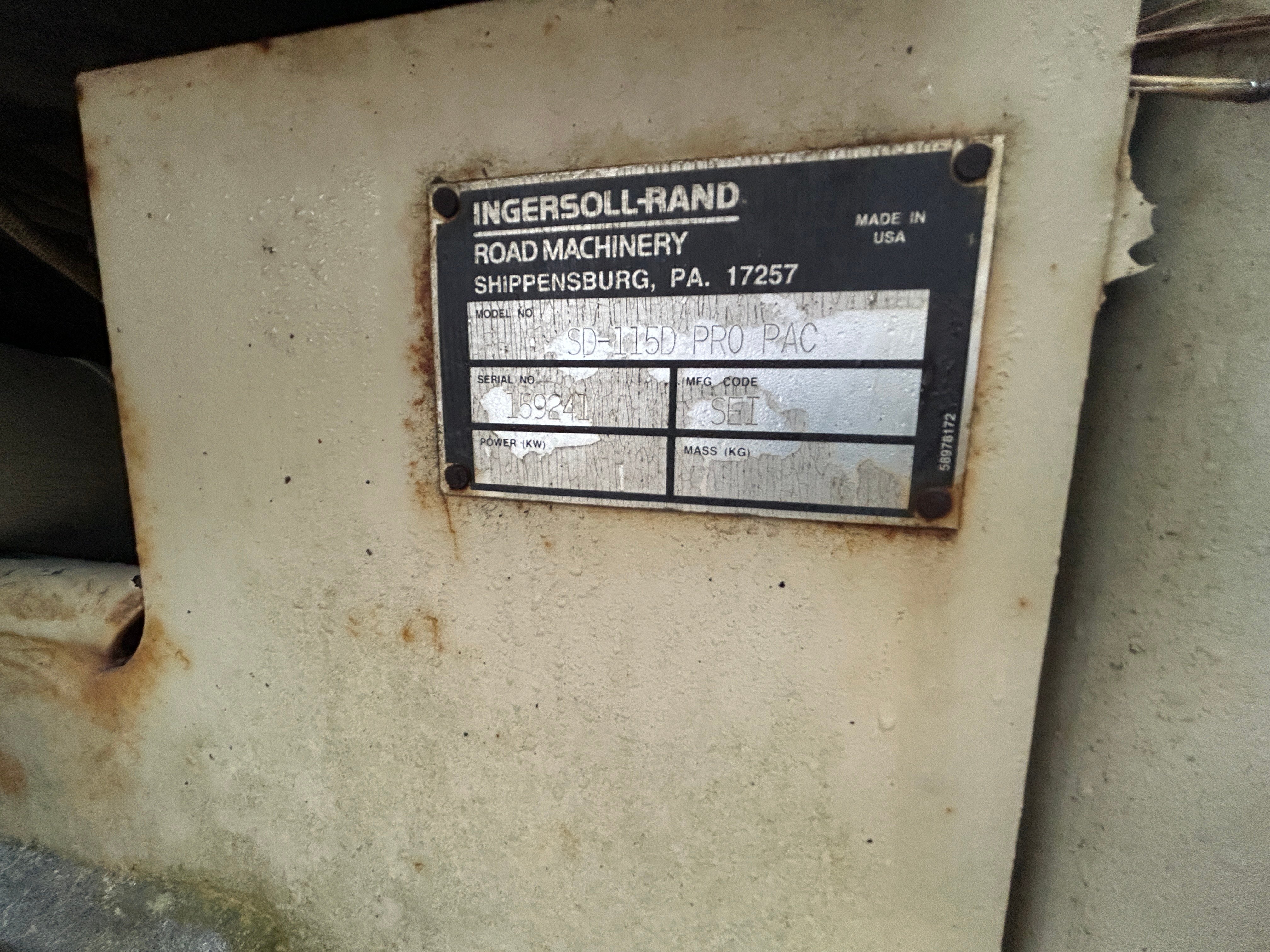 2002 Ingersoll-Rand SD-115 PRO-PAC — Massachusetts — $25,000 — photo 6