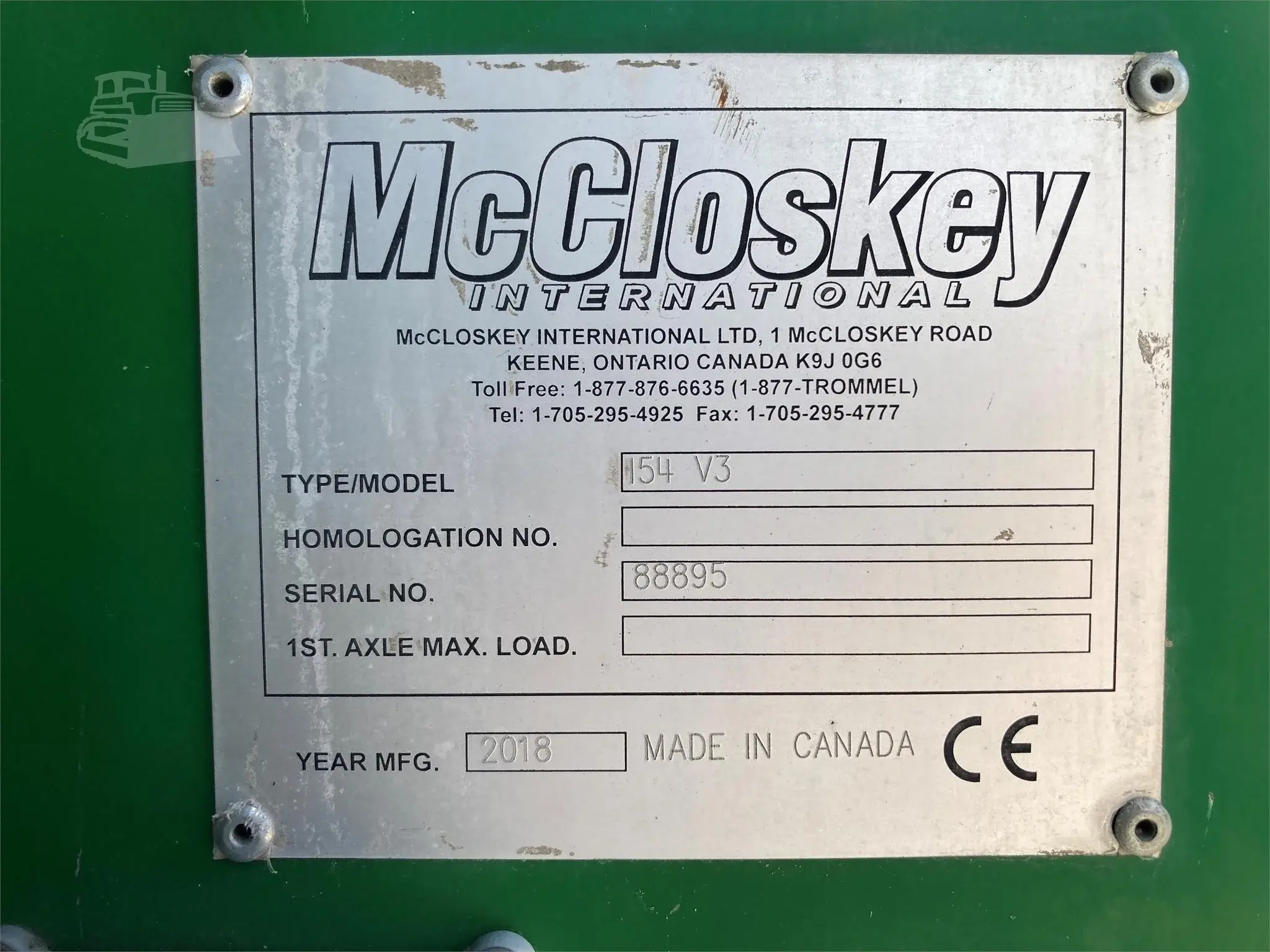 2018 MCCLOSKEY I54V3 Crusher Aggregate Equipment — Ashtabula, Ohio — photo 11