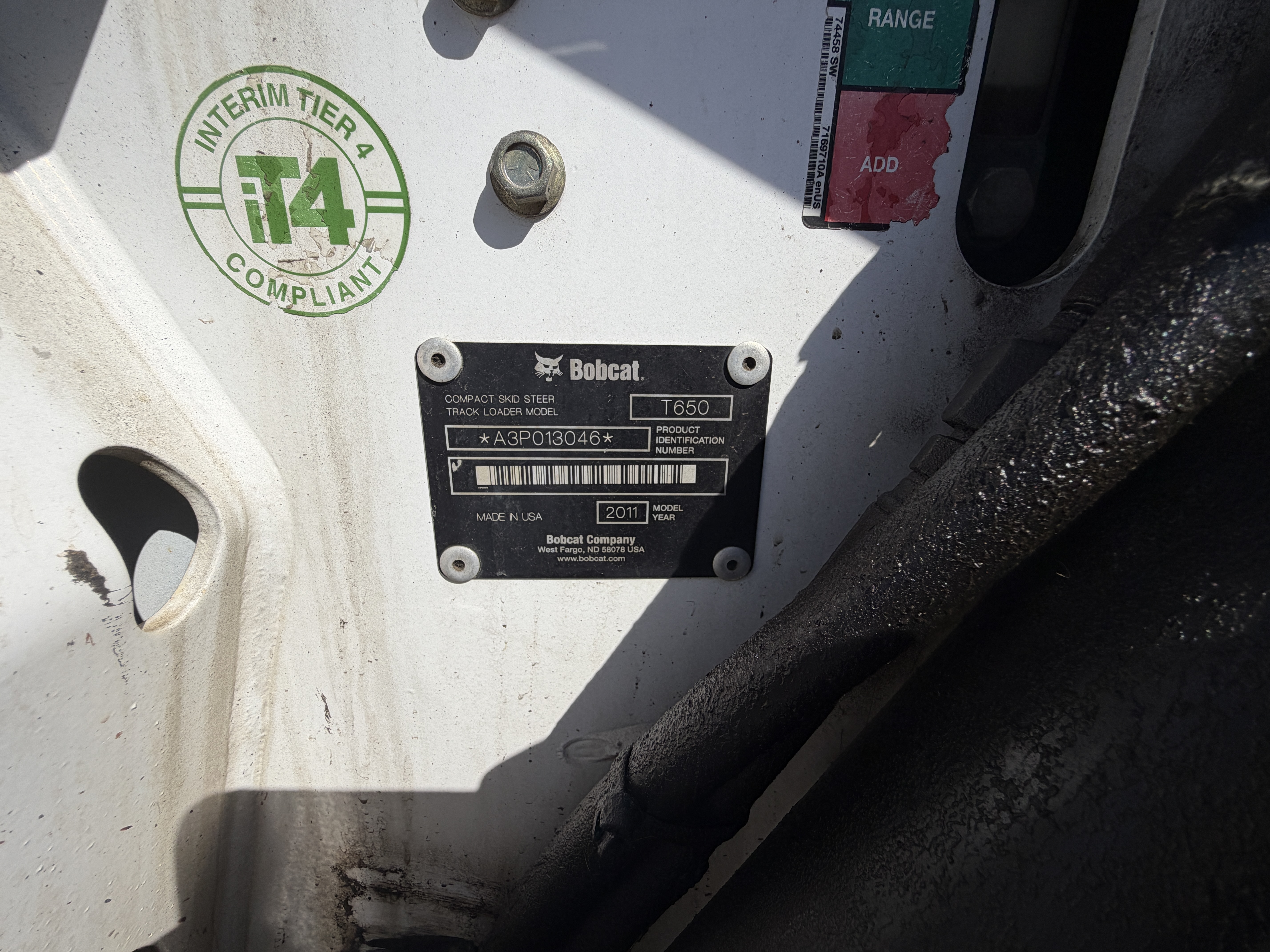 2017 Bobcat T650 Compact Track Loader — Providence, RI — photo 11