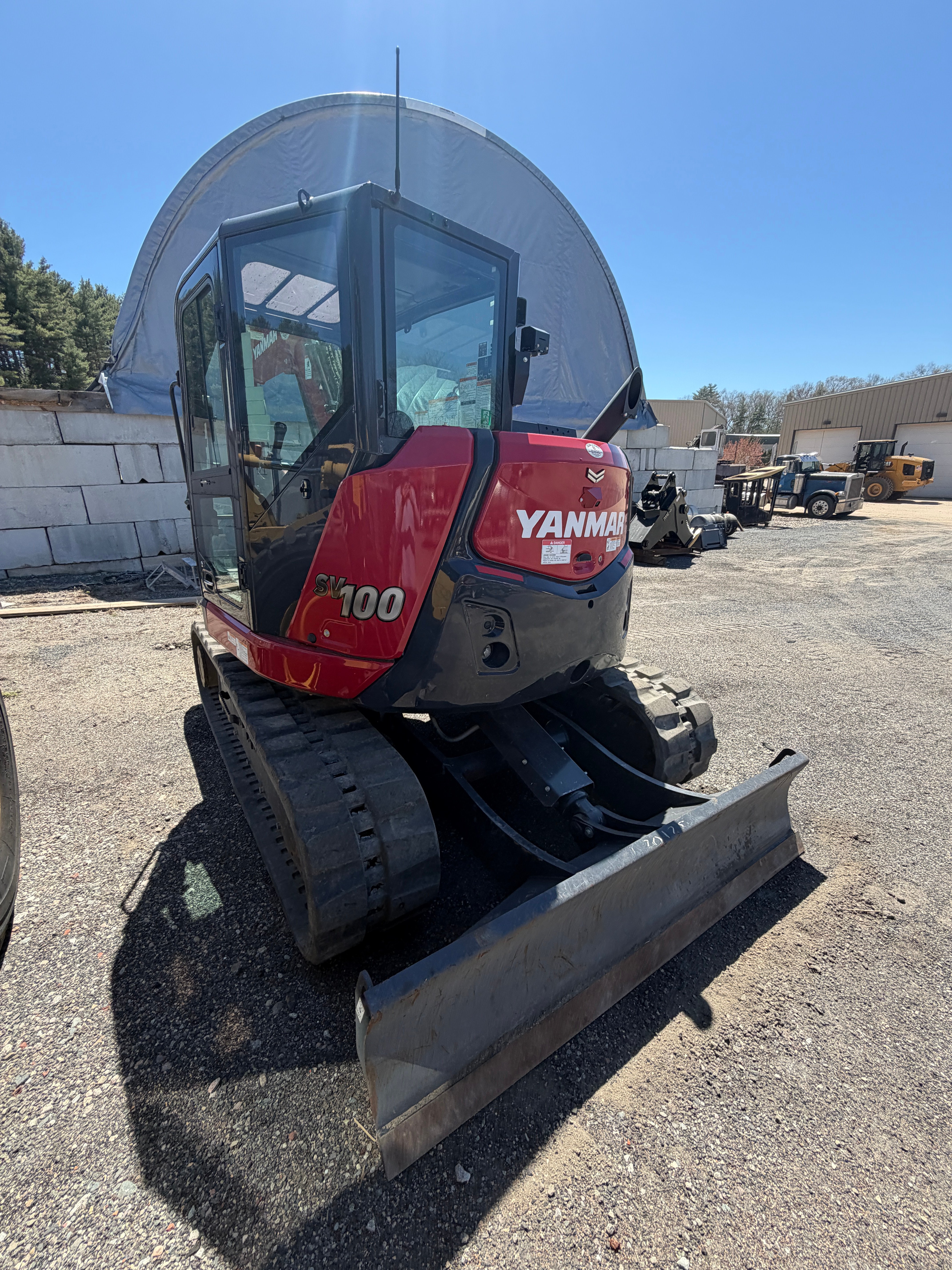 Yanmar ViO100 Compact Excavator — 130.9 Hours, Thumb + 2 Buckets — Yanmar ViO100 — Wrentham, Massachusetts