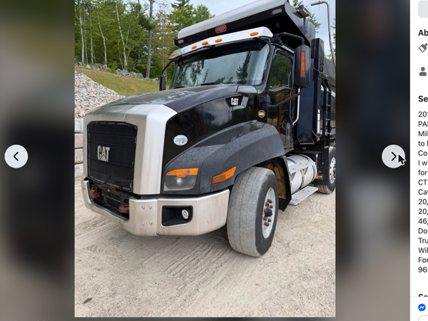 2012 Caterpillar CT660 Tri-Axle Dump Truck — For Parts / Repair — Caterpillar CT660